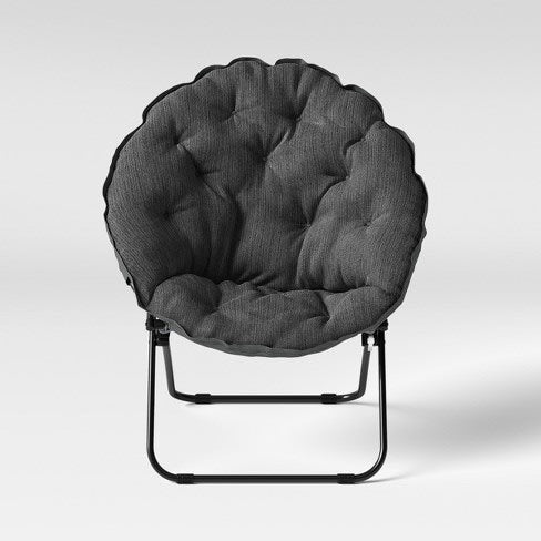 Round Foldable Padded Chair - 32" - Grey. Home Office Garden | HOG-HomeOfficeGarden | online marketplace