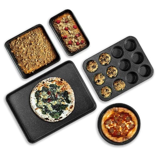 Complete Cookware Set - 20pc Granite Stone Pots and Pans Set