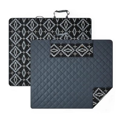 Pendleton Outdoor Packable Blanket ''Water Resistant'' - Black 60in x 72in - 152cm x 182cm