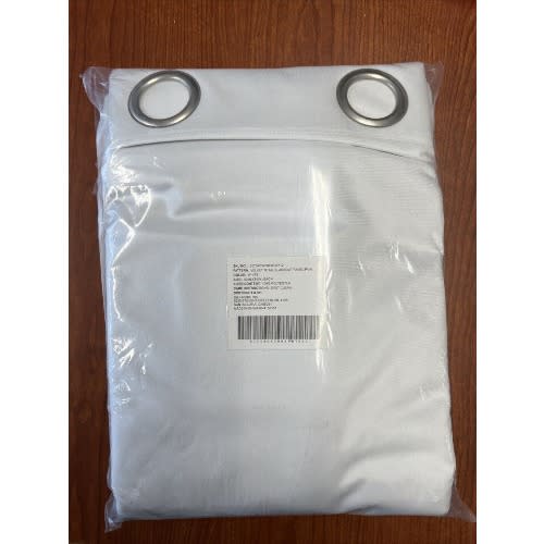 Silk Home "Velvet" Total Blackout Panel Pair-White 52x84 Each Panel