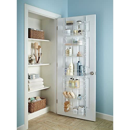 Closetmaid Adjustable 8-Tier Wall and Door Rack, 77-inch Height X 18-inch
