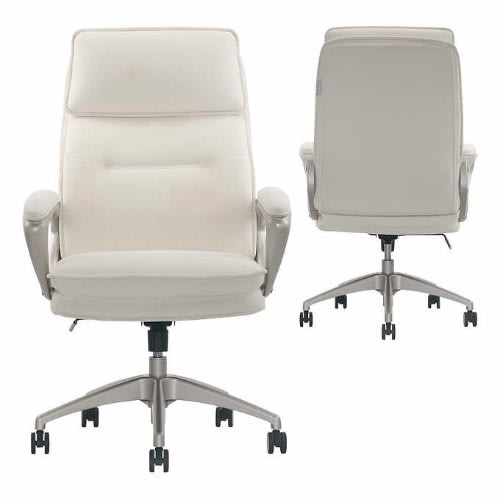 Lillian August Peyton Plush Velvet High Back Office Chair