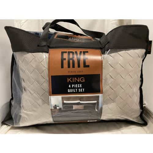 Frye Quilted Comforter Set with Decor Pillow - 4pc King