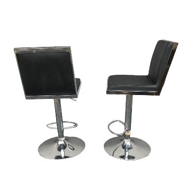 Bayside Swivel Adjustable Height Stitched Gas Lift Bar Stool - Black. Home Office Garden | HOG-HomeOfficeGarden | online marketplace