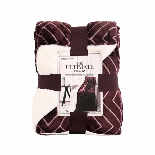 Life Comfort Ultimate Faux Fur Throw - Multi. Home Office Garden | HOG-HomeOfficeGarden | online marketplace