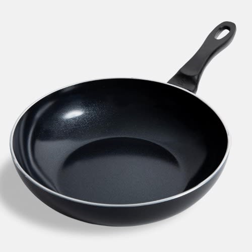 Bk Vivid Non-stick 28cm/3.7 Litre Wok, Black - Oven Safe. Home Office Garden | HOG-HomeOfficeGarden | online marketplace