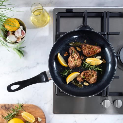 Bk Vivid Non-stick 28cm/3.7 Litre Wok, Black - Oven Safe. Home Office Garden | HOG-HomeOfficeGarden | online marketplace