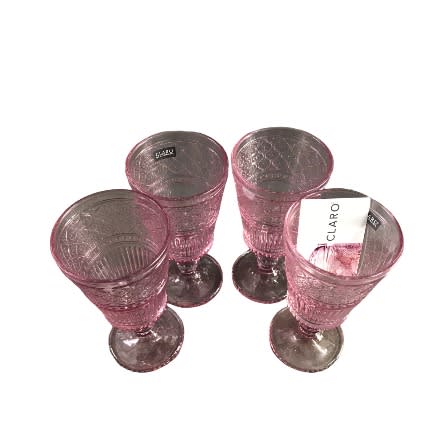 Godinger Claro Set of 4 Wine Goblets - 9oz
