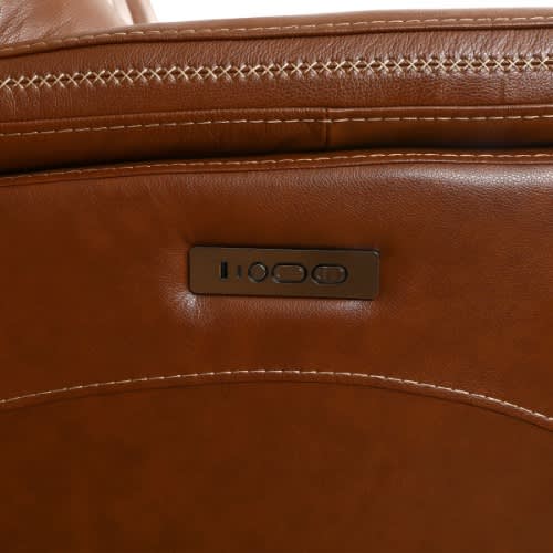 Oliver Leather 5 Seater Power Reclining Sofa with Power Headrests
