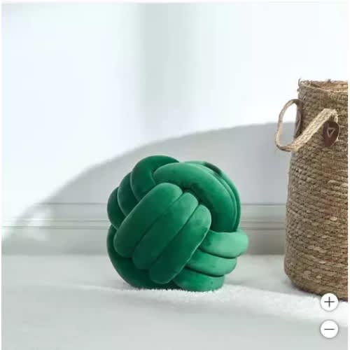 Dream on Knot Pillow - 28cm - Green