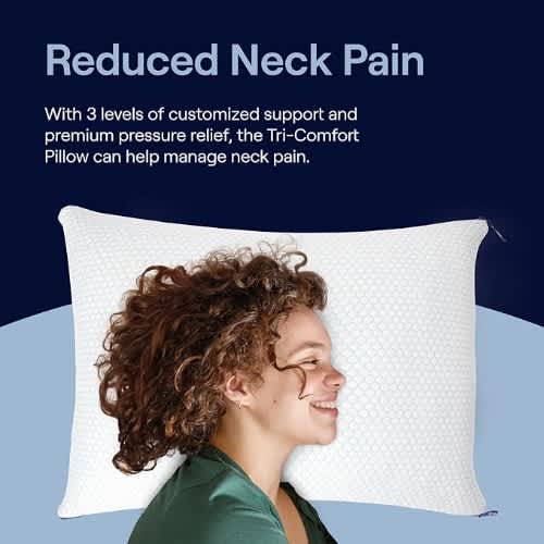 Nectar Tri-Comfort Cooling Bed Pillow - Jumbo Size - 20in X 28in X 6in