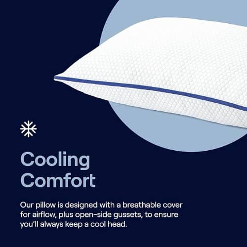 Nectar Tri-Comfort Cooling Bed Pillow - Jumbo Size - 20in X 28in X 6in