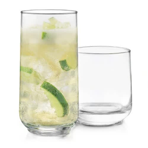 Libbey Ascent Tumbler and Rocks Glass Set - 16 Pieces