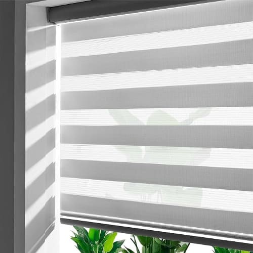 Linkcoo Zebra Blinds Roller Shades for Windows - (Width 21", Max Drop Height 72")
