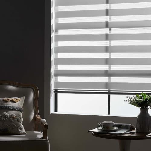 Linkcoo Zebra Blinds Roller Shades for Windows - (Width 21", Max Drop Height 72")