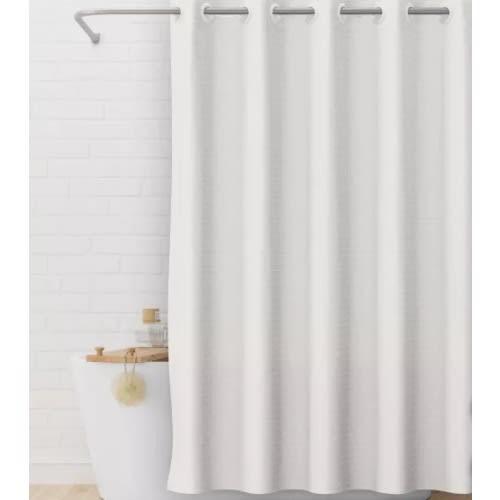 Hookless 3-in-1 Waffle Shower Curtain