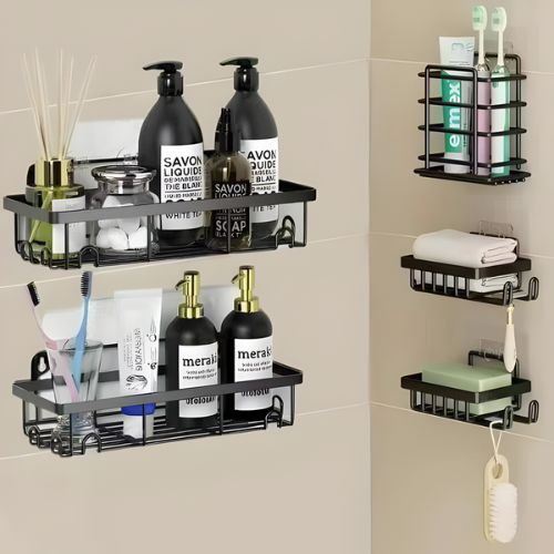 5-in-1 Bathroom Wall-Mounted Rack @HOG - Home, Office, Garden, Online Marketplace