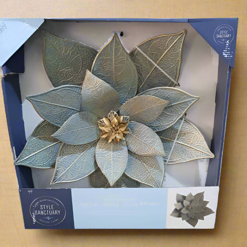 6" Decorative Metal Modern Floral Wall Sculpture. Home Office Garden | HOG-HomeOfficeGarden | online marketplace