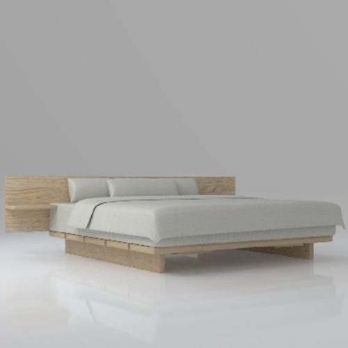 Adanna Bedframe (Light-Oak) 6 x 4.5ft