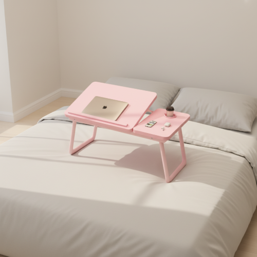 Adjustable Foldable Laptop & Bed Table/Desk Pink @HOG - Home, Office, Garden, Online Marketplace