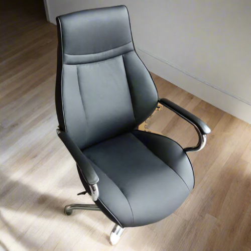 Black Swivel Leather Chair @HOG - Home Office Garden Online Marketplace