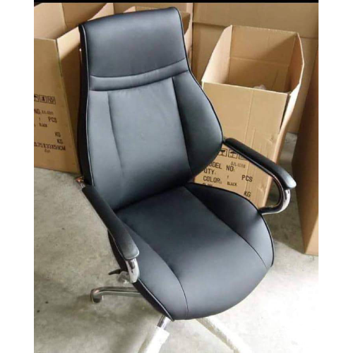 Black Swivel Leather Chair @HOG - Home Office Garden Online Marketplace