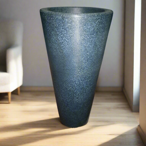 Cylinderical Black Planter. @HOG - Home Office Garden Online Marketplace