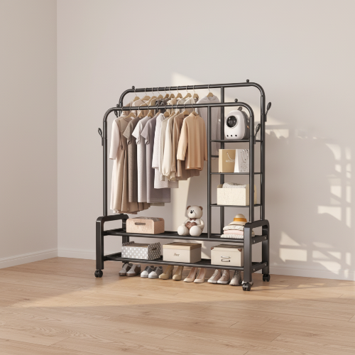 Double Pole Quality Heavy Duty Clothes Rack Metal Hanger 68kg @HOG - Home, Office, Garden, Online Marketplace