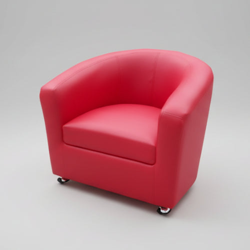 Elegant Leather Sofa - Red @HOG - Home Office Garden Online Marketplace