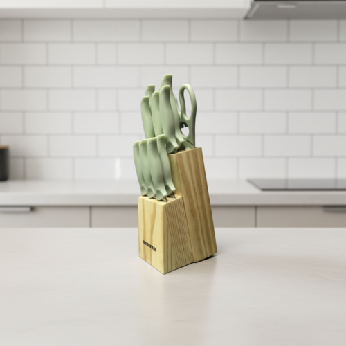 Farberware Soft-grip Cutlery Knife Set 14-piece - Green @HOG - Home, Office, Garden, Online Marketplace