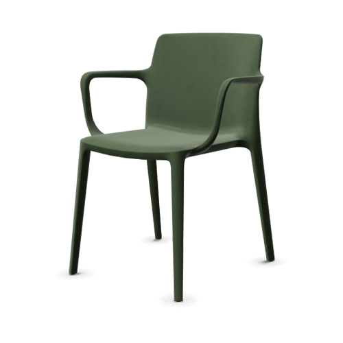 Fluit Chair with Arms - Green. @HOG - Home Office Garden Online Marketplace
