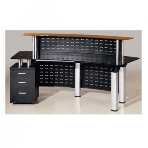 HOG Glass Reception Desk - 2 Meter @HOG - Home Office Garden Online Marketplace