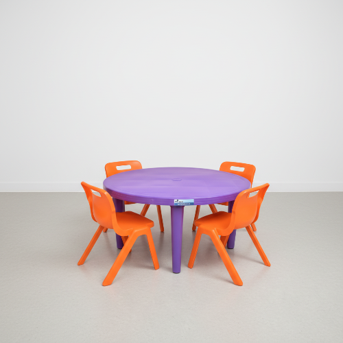 Knockout Kiddies Plastic Table + 4 Strong-S Chairs Set @HOG - Home, Office, Garden, Online Marketplace