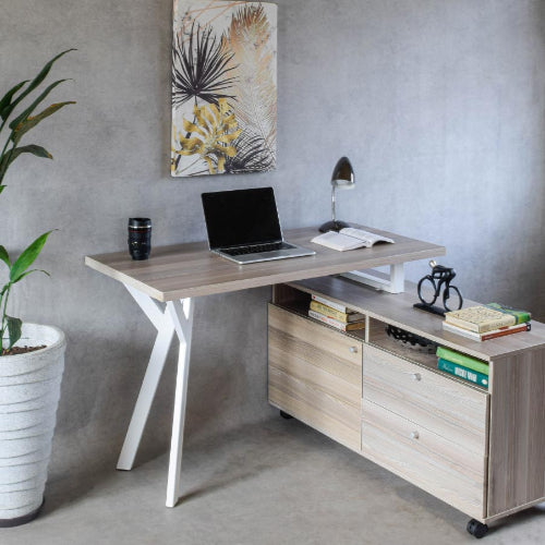L-Shape Office Desk with Extension - 1.2M @HOG - Home Office Garden Online Marketplace