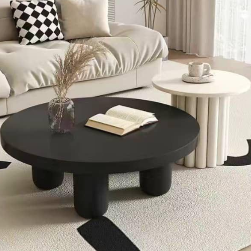 Low Round Black Coffee Table @HOG - Home, Office, Garden, Online Marketplace
