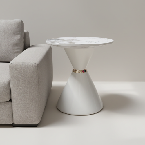 Modern Conical Marble-Top Side Table @HOG - Home, Office, Garden, Online Marketplace