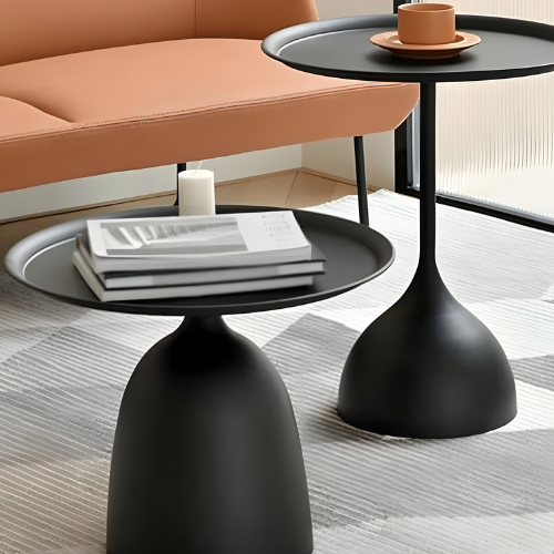 Modern Dual-Level Round Side Table @HOG - Home, Office, Garden, Online Marketplace