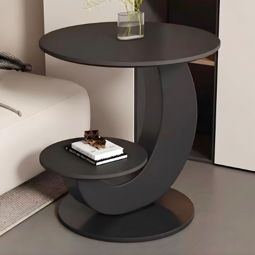Modern Two-Tier Side Table with Curved Base @HOG - Home, Office, Garden, Online Marketplace