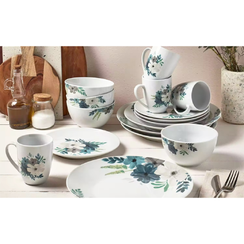 Tabletops Gallery Emily - 16 Piece Round Rim Dinnerware Set -Service Of 4. Home Office Garden | HOG-HomeOfficeGarden | online marketplace