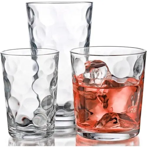 Wendy Bellissimo & Beyond Glassware Set - 18 Piece Mixed Drinkware Home Office Garden | HOG-Home Office Garden | HOG-Home Office Garden