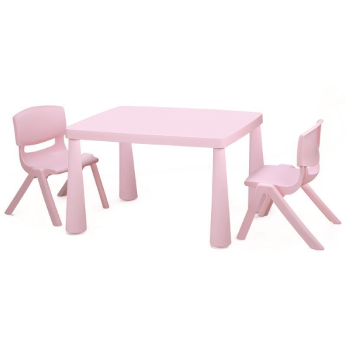 Kiddies Plastic Table + 4 Chairs Set