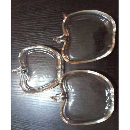 Apple Shape Glass's Saucer (1pc)