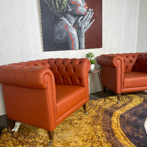 Occasional Chair - Tan Leather @HOG - Home Office Garden Online Marketplace