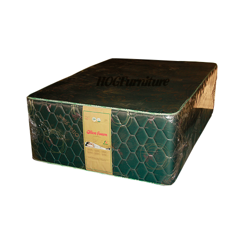 Olive Foam Mattress 6 x 4.5ft x 24" Side Quilted @HOG - Home Office Garden Online Marketplace