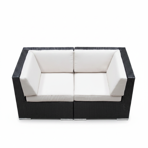 Outdoor Patio Rattan Furniture - Corner Chair- Set of 2