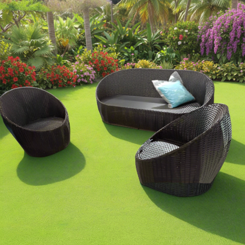 Rattan Garden Lounger 7 Seater