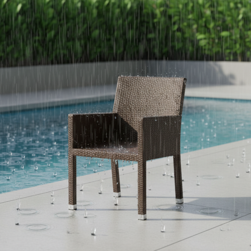 Rehau Rattan Brown Single Chair