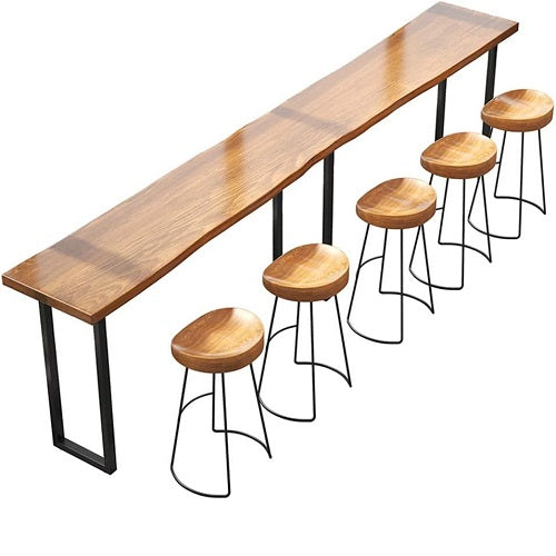 Retro Barstools Wood Seat Metal Legs. @HOG - Home Office Garden Online Marketplace