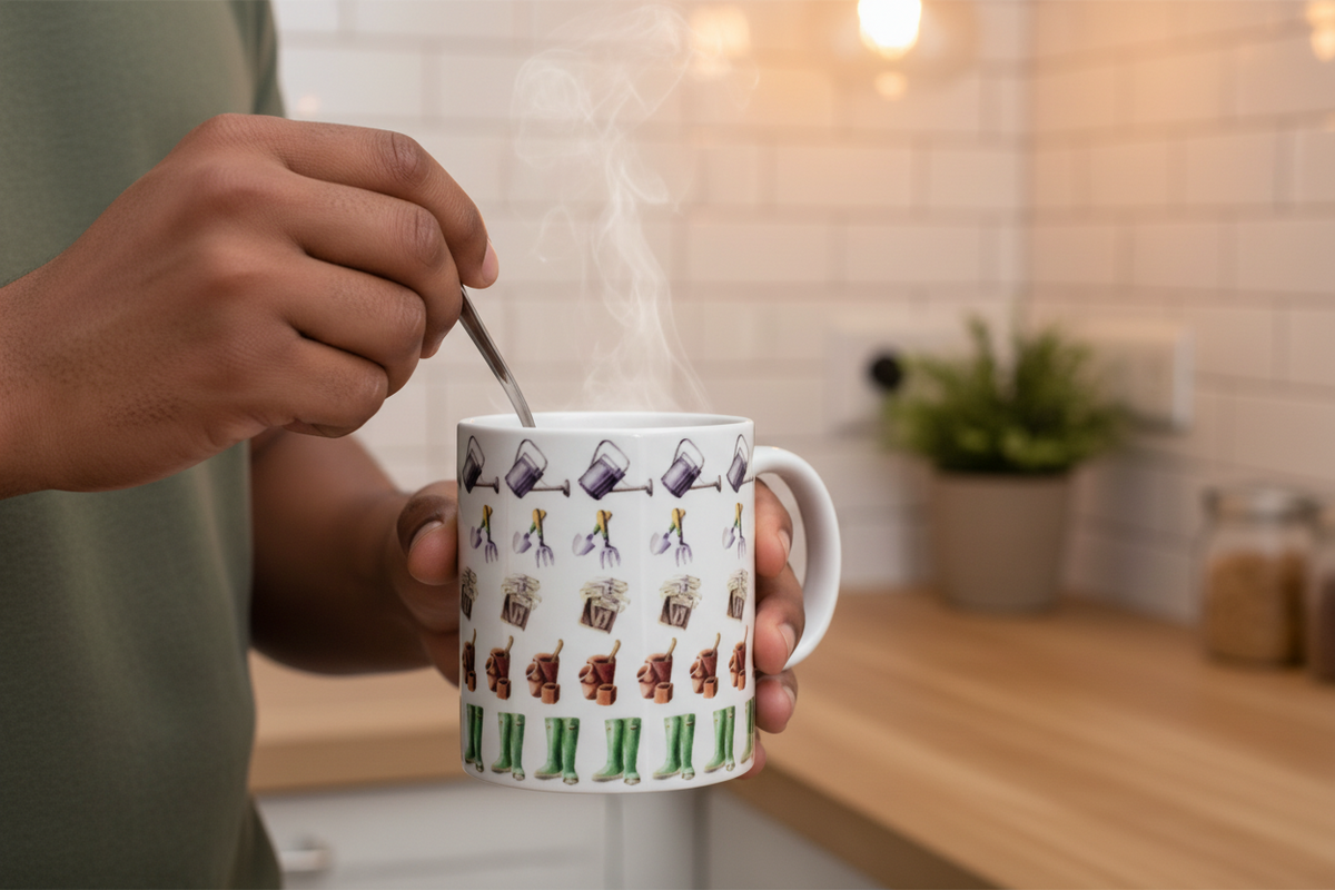 Sainsbury His Gardening Mug - 4 Set
