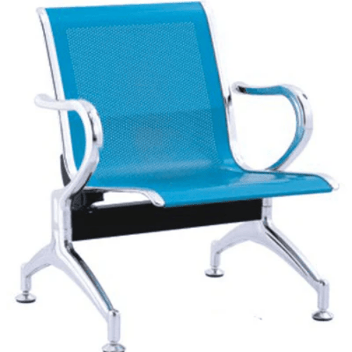 Single Metal Reception Chair - Blue @HOG - Home Office Garden Online Marketplace